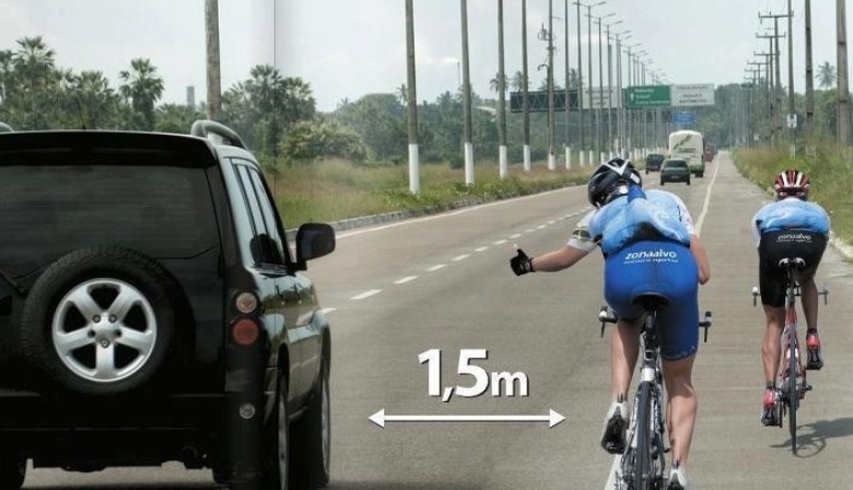 Qué siente un ciclista cuando le pasás muy cerca con el auto, el camión o el micro