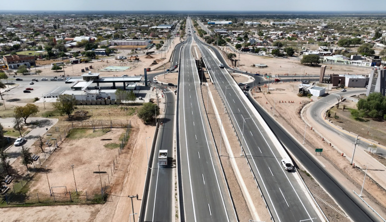 En la capital de La Rioja, el Gobierno nacional habilitó el nuevo distribuidor vial de la Ruta Nacional 75