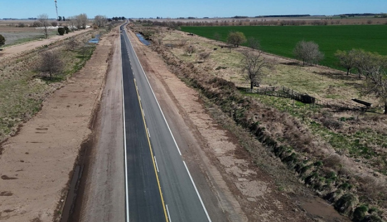 La Provincia avanza con la pavimentación de la Ruta del Cereal