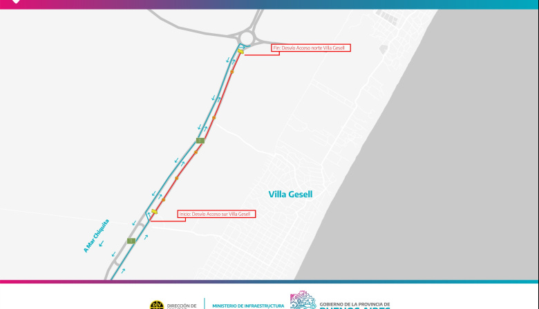 Desvío al tránsito en la Autovía Ruta Provincial Nº11