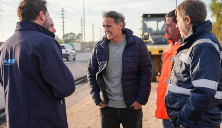 Katopodis recorrió las obras del cuarto carril de la Autopista Bs-Lp