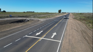 La Provincia finalizó la repavimentación de la Ruta 85 entre Guaminí y Coronel Suárez