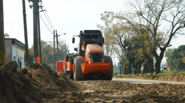 Avanzan las obras de repavimentación en la Ruta Provincial 205 entre Ezeiza y Cañuelas
