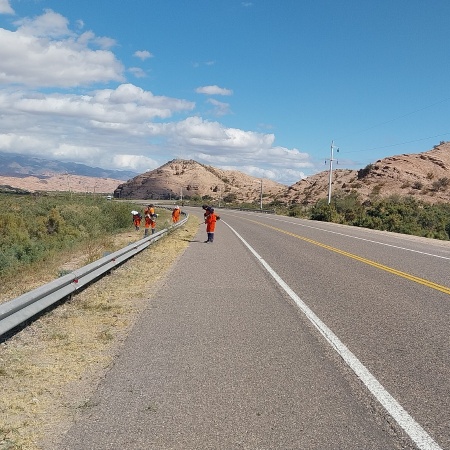 En Catamarca, Vialidad Nacional realiza diversos trabajos de mantenimiento en la Ruta Nacional 40