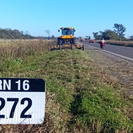 En Chaco, Vialidad Nacional realizó tareas de conservación sobre diferentes rutas nacionales