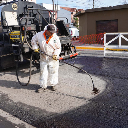 Hurlingham: avanzan los trabajos en la Ruta Provincial Nº 4