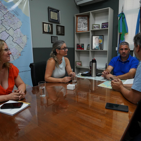 Roberto Caggiano recibió a las autoridades de la Fundación Banco Provincia