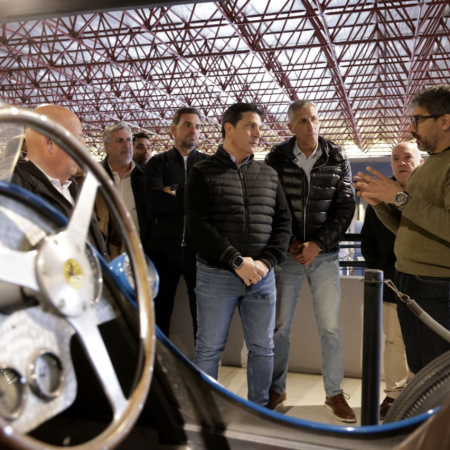 Marinucci recorrió las obras del Autódromo Fangio y avanzó con una agenda de educación vial en Balcarce